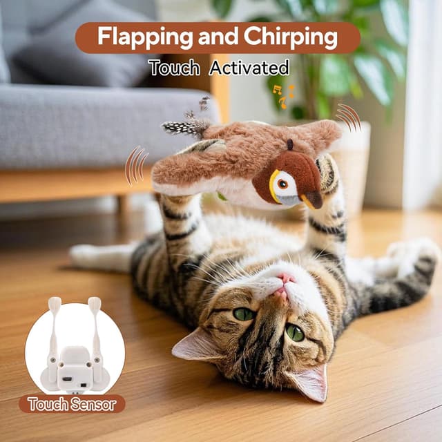 Detalle 2 de AUSCAT Flappy Bird interactive cat toy 🐱
