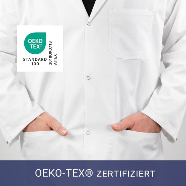 Detalle 1 de ZOLLNER Herren Laborkittel 200 g/m²