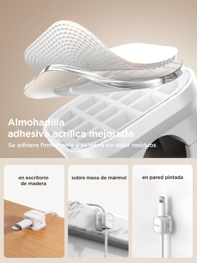 Thumbnail 3 de JOYROOM Clip de Cable Magnético 7,5 mm 6 unidades