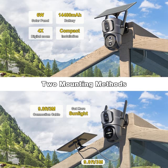 Thumbnail 4 de Xega 4G Dual Lens Security Camera