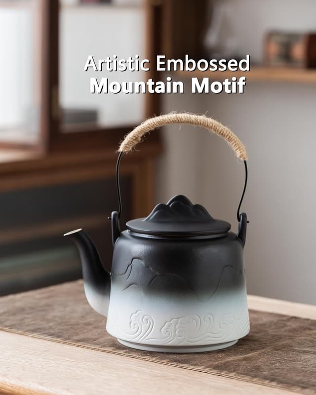 Detalle 2 de ZENS Vintage Japanese Teapot (1000 ml) with Built-in Infuser