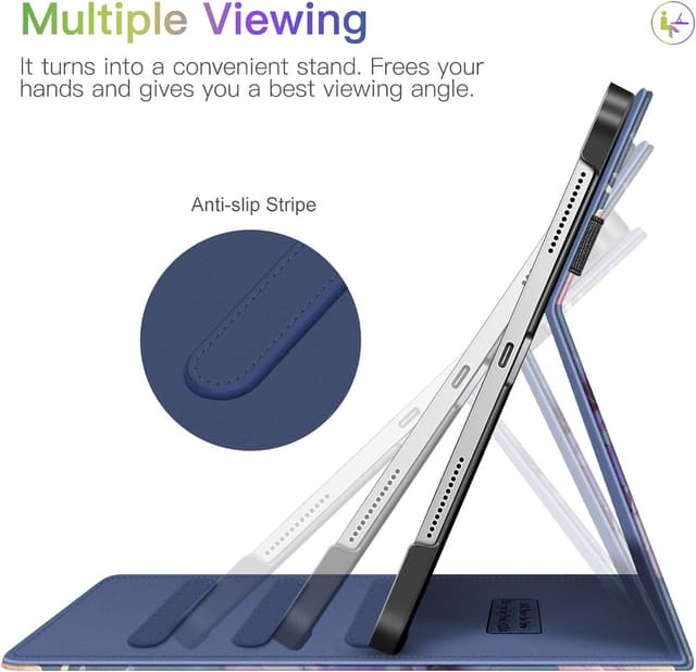 Detalle 2 de FINTIE Case for iPad Air 11-inch (M4 2026 / M3 2025 / M2 2024) – Multi-Angle folio cover with pencil holder & pocket