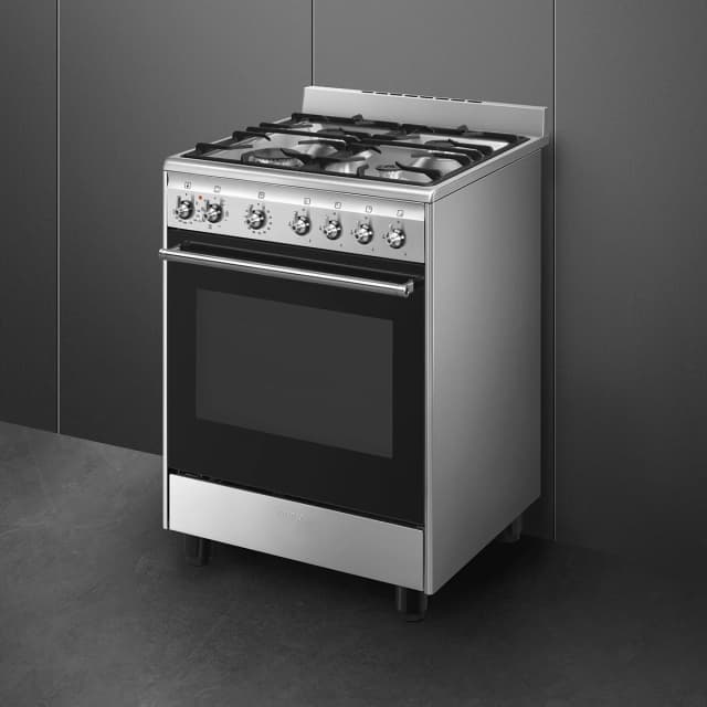 Detalle 2 de Smeg CX60GMX cocina compacta gas de 60 cm con 1 cavidad de horno