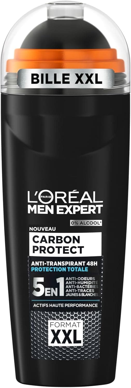 Detalle de L'Oréal Paris Men Expert Carbon Protect Ice Fresh XXL — deodorante antitraspirante a sfera uomo 100 ml