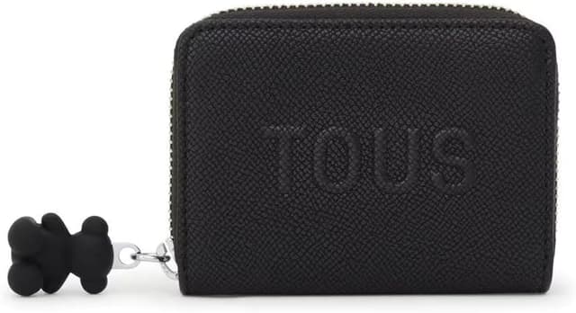 Detalle de Tous Monedero La Rue New negro 8x11 cm