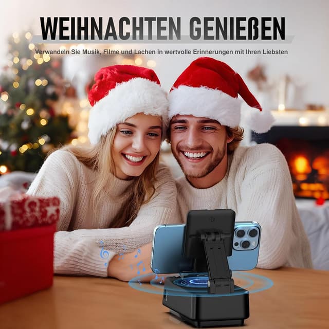 Thumbnail 6 de ZOOI Vatertagsgeschenk für Papa: Bluetooth-Lautsprecher mit Handyständer für Smartphones bis 13 Zoll