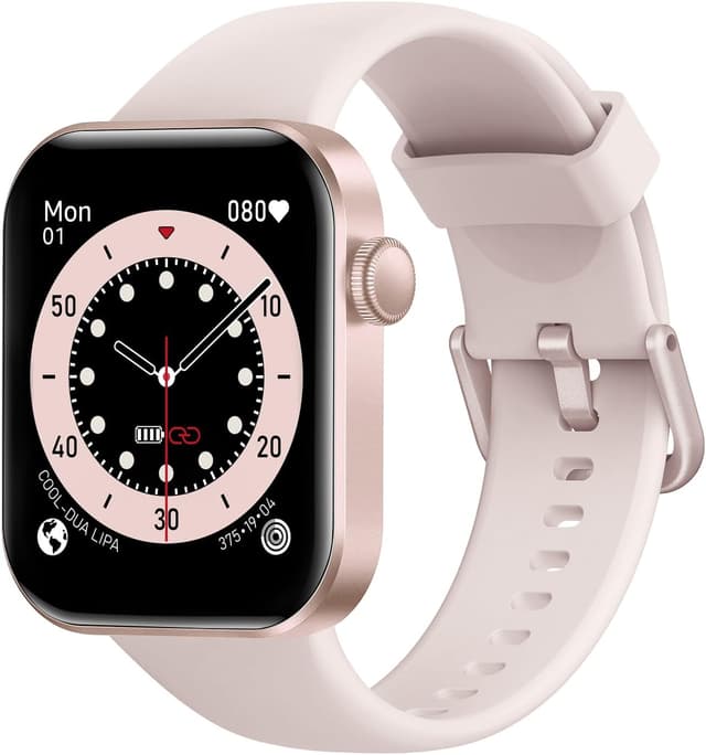 Detalle de Montre connectée ASEEYIRJ P2 (1,85") avec appels Bluetooth, 140+ modes sportifs et suivi santé IP68