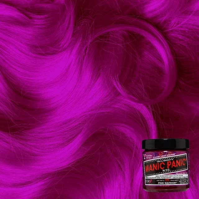 Detalle 2 de Manic Panic Classic High Voltage Pink Warrior – crema colorante semipermanente rosa fucsia (118 ml)