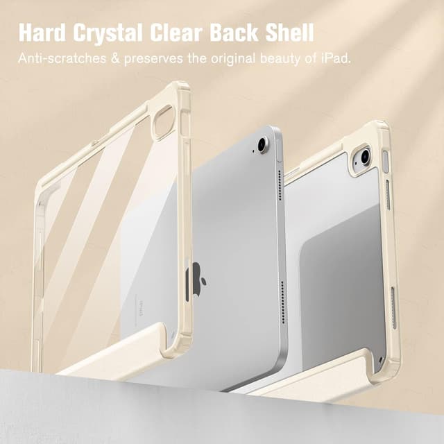 Detalle 2 de Fintie Hybrid Hülle für iPad 11 (A16) / iPad 10.9 (2022) mit Stifthalter – stoßfeste Schutzhülle Starlight