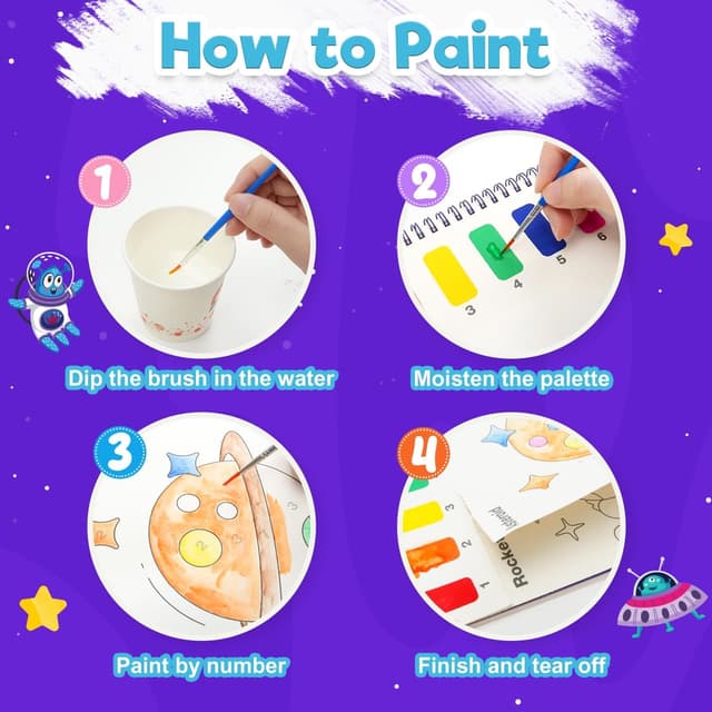 Thumbnail 2 de ZMLM Libro da colorare ad acqua per bambini 3–8 anni 🎨