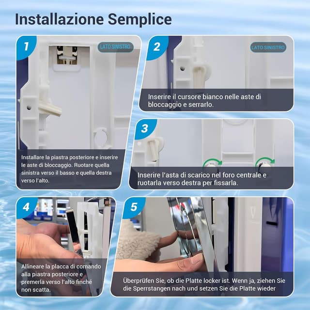 Thumbnail 6 de Mendorio Placca di Comando WC 246×164 mm