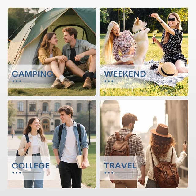 Detalle 2 de BAGZY Handgepäck-Rucksack im Ryanair-Format 40x20x25 cm (20 l) – leichter Kabinen- & Daypack