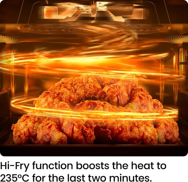 Detalle de Chefman 5.7L Compact Air Fryer – Hi-Fry Technology, Touch Controls & Easy-View Window