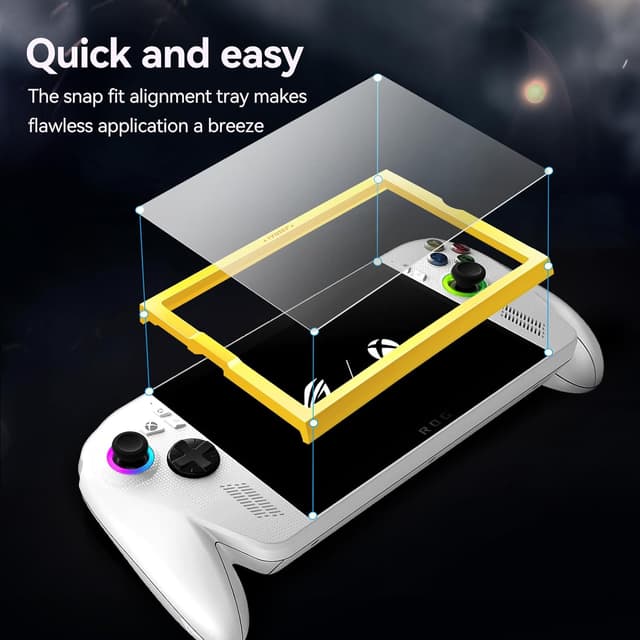 Detalle de iVoler 3 pezzi pellicola in vetro temperato 9H opaca anti-riflesso per ROG Xbox Ally / Ally X Handheld 2025