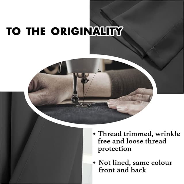 Thumbnail 6 de H.Versailtex blackout curtains 90 x 72 inch