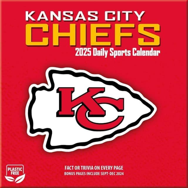 Detalle 2 de TURNER LICENSING Kansas City Chiefs 2025 Box Calendar (Turner Sports)