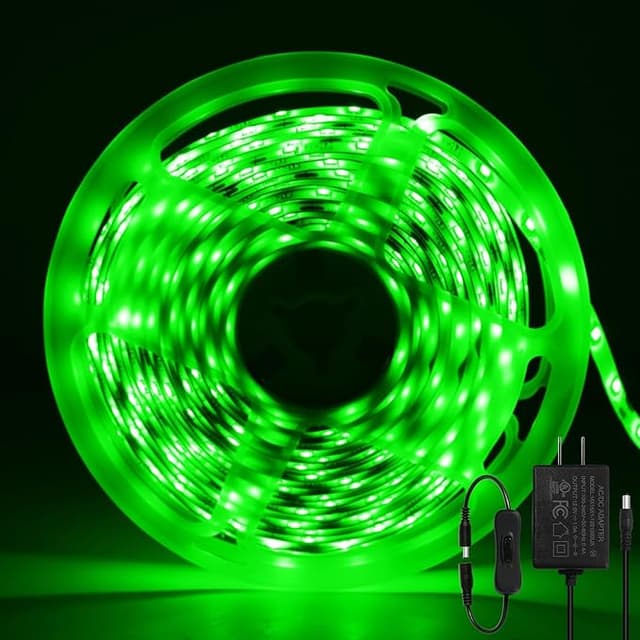 Detalle de ShineBurky Led Strip 5M Verde Autoadhesiva IP65 🟢