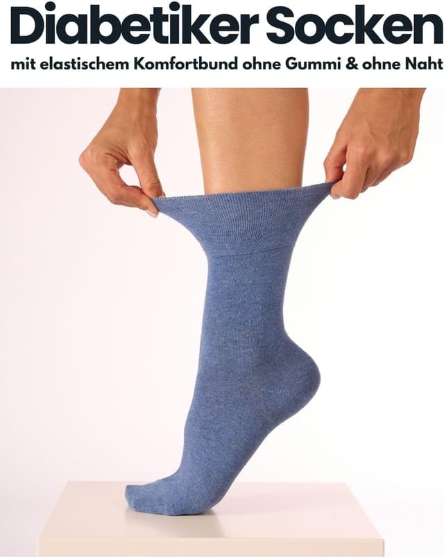 Thumbnail 1 de sockenkauf24 Diabetikersocken 10 Paar ohne Gummibund und ohne Naht (Baumwolle)