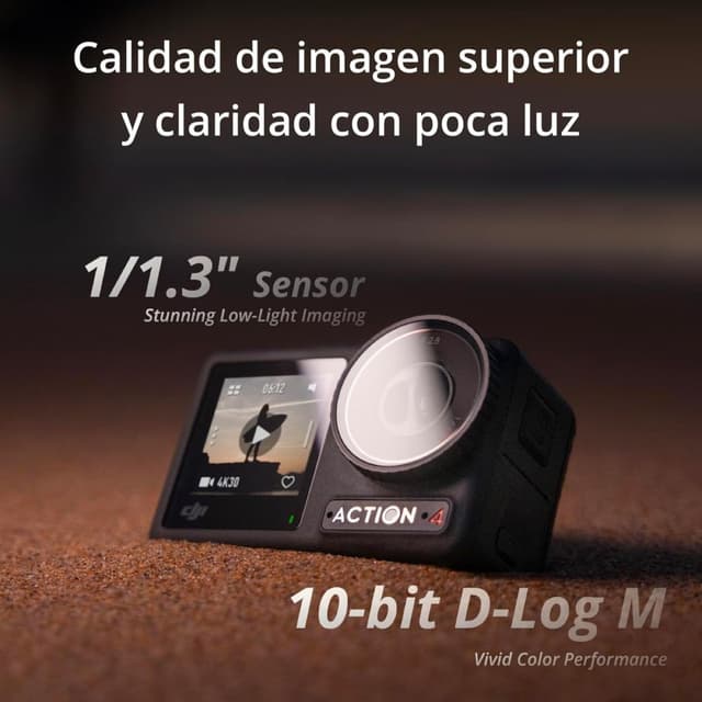 Detalle 1 de DJI Osmo Action 4 Pack Cámara Deportiva