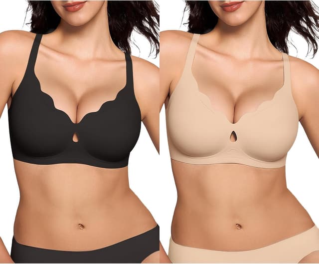 Detalle de ProKloud Wireless Wave Push Up Bralette (No Underwire) Seamless Full Coverage Support Lift Everyday Bra