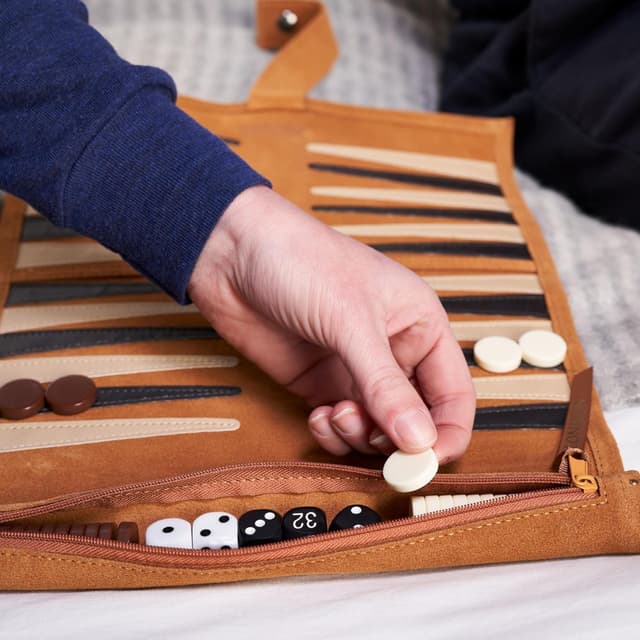 Thumbnail 5 de Jaques of London Roll Up Travel Backgammon set 🎲