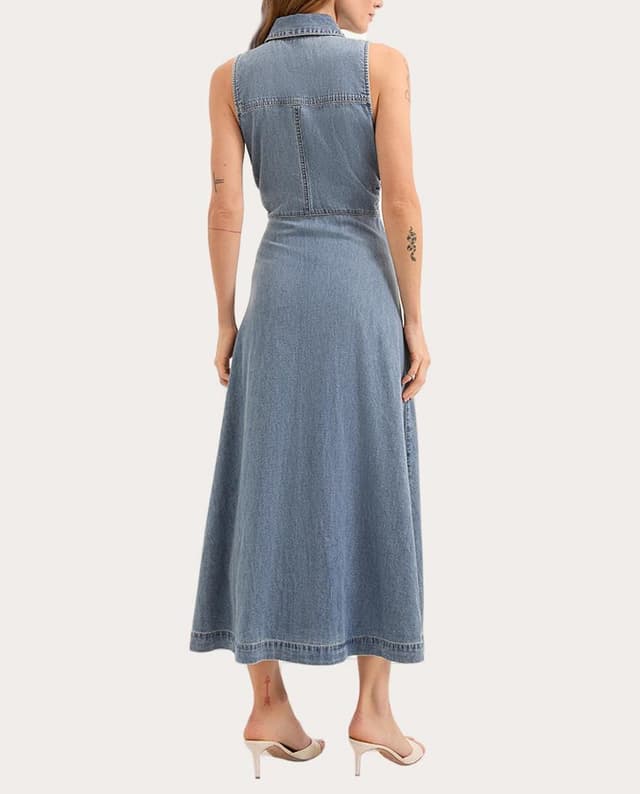 Thumbnail 2 de Veronica Beard Vestido vaquero midi 👗