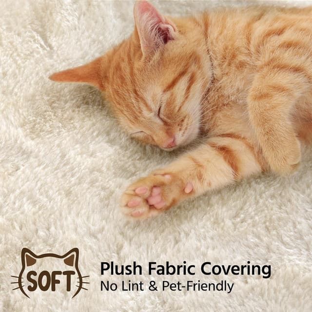 Thumbnail 6 de Yaheetech Cat Tree (178cm) with Scratching Posts, 2 Condos, Perched Platforms & Dangling Balls – Beige