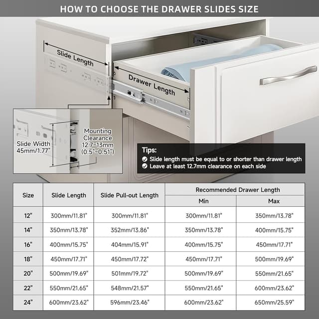 Detalle 2 de Aolisheng Edelstahl Schubladenschienen 350 mm