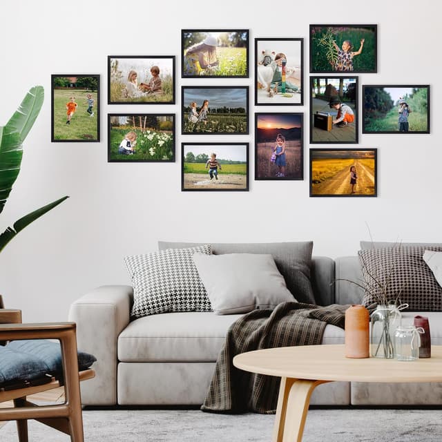 Thumbnail 6 de EYMPEU 18-Pack Slim Black A4 Picture Frames for Posters, Artwork & Certificates