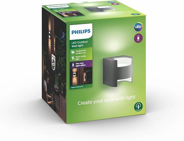 Detalle de Philips myGarden Grass - Aplique Exterior LED, Aluminio