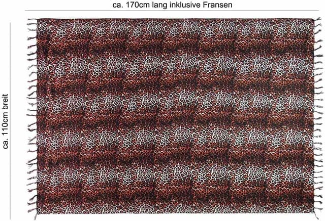 Detalle 2 de Sarong Wickelrock Sarong Tuch, ca. 170 x 110 cm