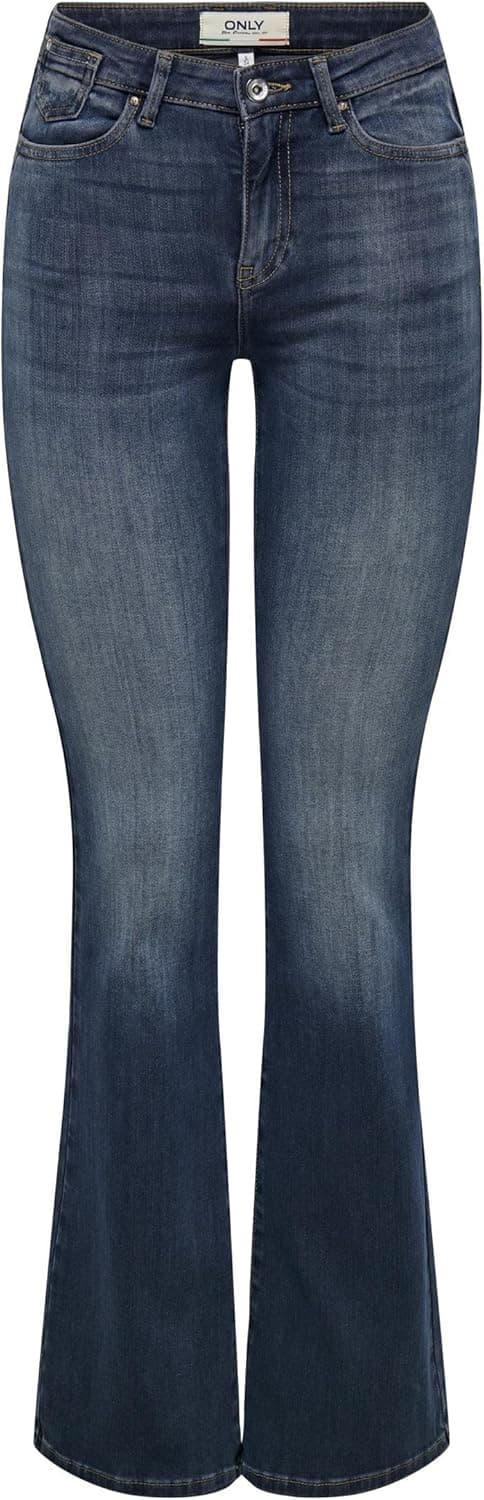 Detalle de ONLY Female Flared-Jeans „ONLBLUSH“ mit Flared Fit für mittlere Taille