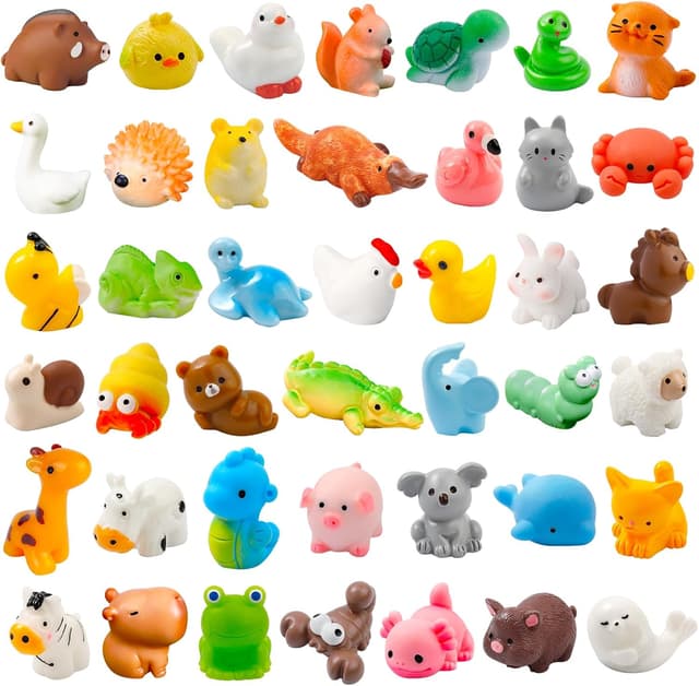 Detalle de 42 Pcs Mini Resin Animals
