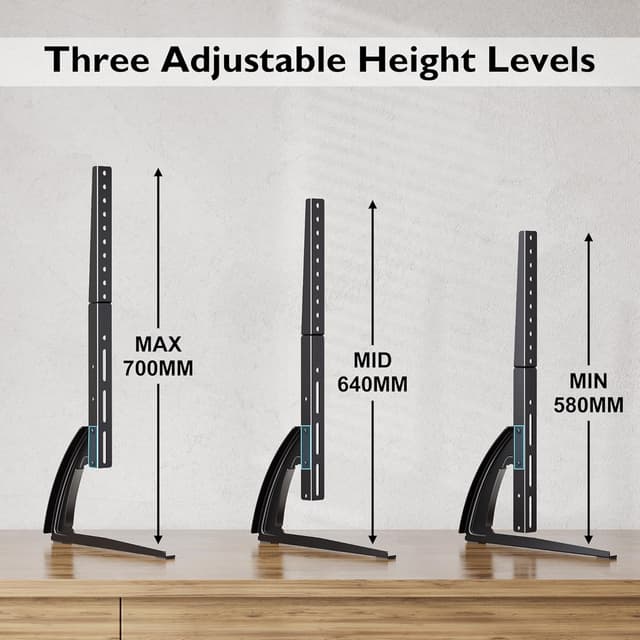 Thumbnail 1 de BONTEC TV Standfuß 22–65 Zoll höhenverstellbar