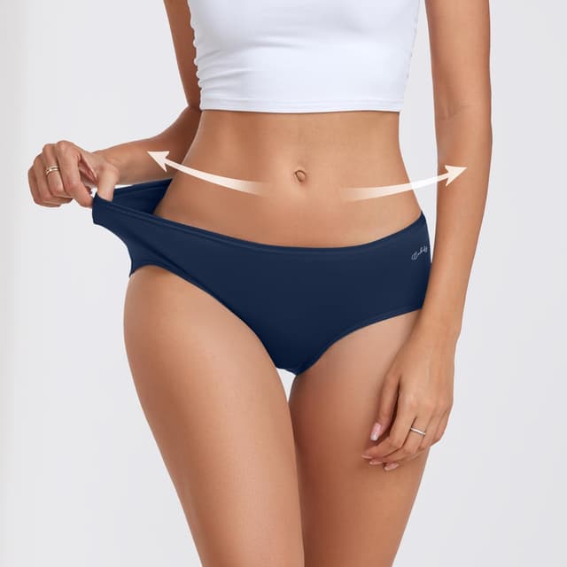 Detalle 2 de coskefy Unterhosen Damen 6er Pack Baumwolle