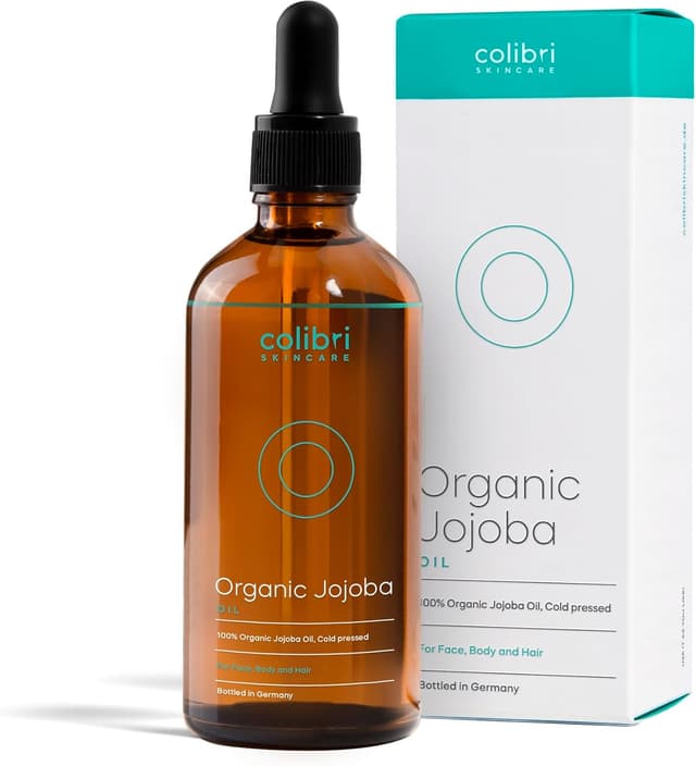 Detalle de Colibri Skincare BIO Olio di Jojoba 100 ml – olio di jojoba biologico puro per viso e capelli