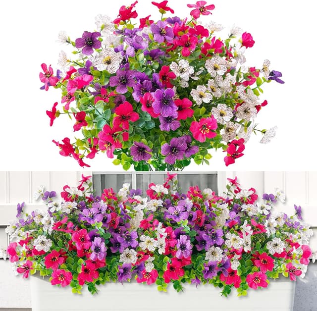 Imagen de ROLLWAY Lot de 6 fleurs artificielles 35 cm en OfertitasTOP