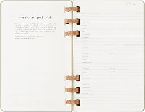 Detalle 1 de Moleskine Student Life Planner 2025-26 — Agenda semanal 12 meses 15 x 21 cm