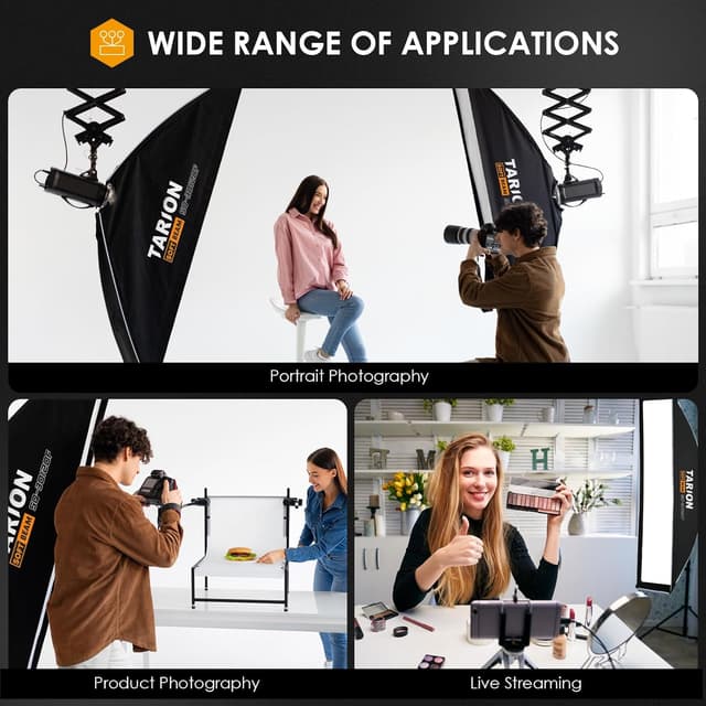 Thumbnail 6 de TARION strip softbox 30x120cm Bowens mount