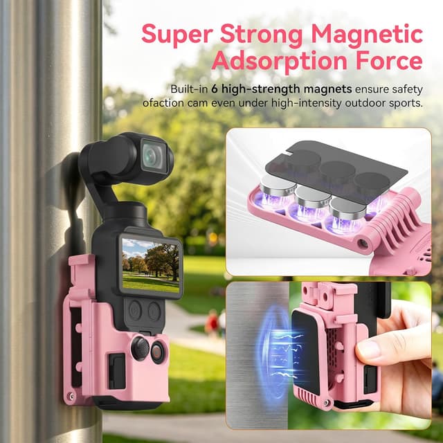 Detalle de AMAZEAR Magnetische Halterung für Osmo Pocket 3