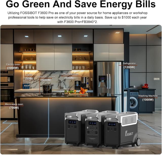 Thumbnail 5 de FOSSiBOT F3600 Pro 3840 Wh Générateur solaire