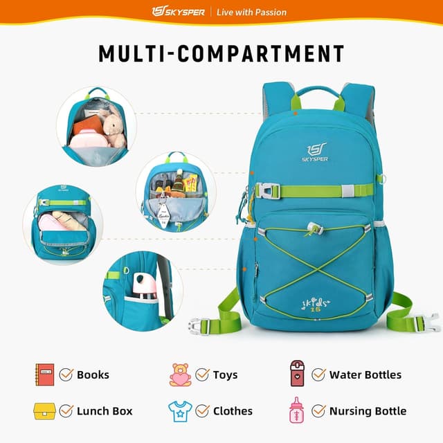 Detalle 2 de SKYSPER Kinderrucksack 15L Wanderrucksack