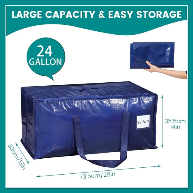 Detalle de Dntorx 4 Pack Moving Bags, 90L
