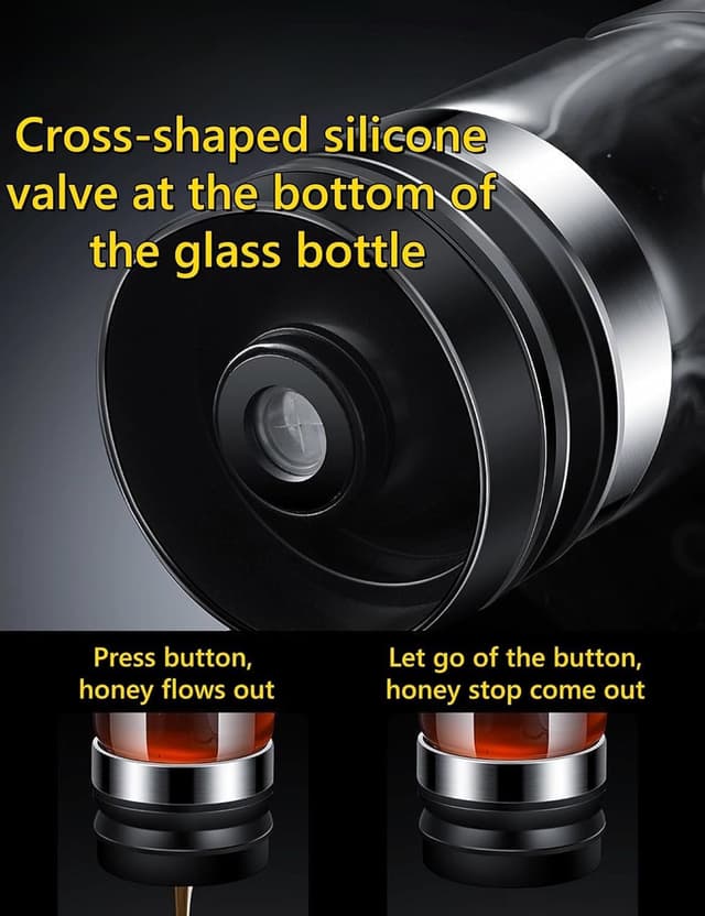 Detalle 2 de Syzplnwy distributeur de miel en verre 9 oz