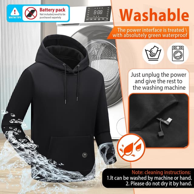 Thumbnail 5 de Sentasi Felpa Riscaldata con Cappuccio 27000mAh