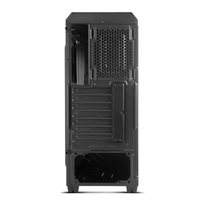 Detalle de Nox Hummer ZS Negra: semitorre compacta con ventana lateral y buen soporte de ventilación