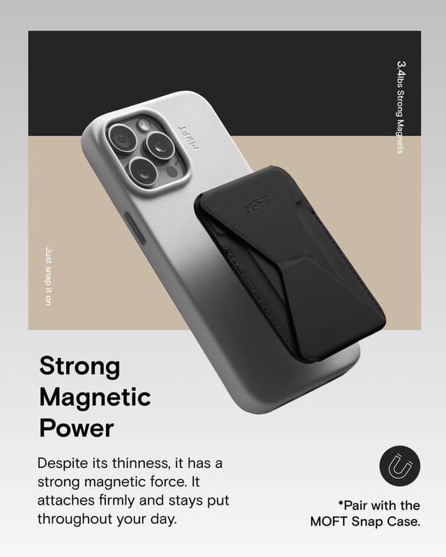 Detalle de MOFT Magnetic Wallet Stand for iPhone 17