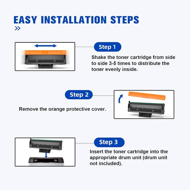 Detalle de Q-image D111L compatible toner cartridges (2 black) for Samsung Xpress M2026W, M2070W and select SL-M2020/SL-M2070 printers