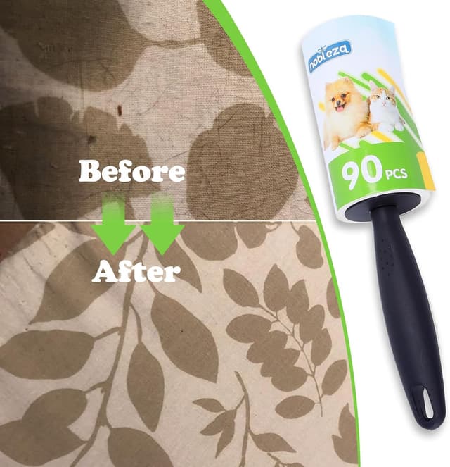 Detalle de Nobleza rullo levapelucchi super sticky con 2 manici e 8 ricariche da 90 fogli