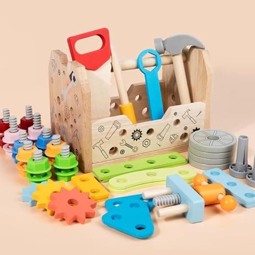 Thumbnail 8 de Caja Herramientas Infantil Coche de Madera 39 Piezas